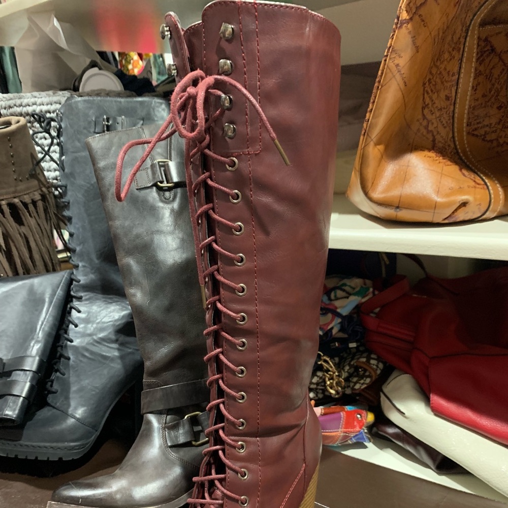 Tall Lace Up Boot - Picture 2 of 2
